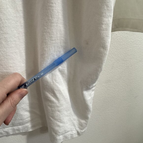 CJ Banks Shirt Set of 2 Size 2X White Green Blue Paisley Floral Blouses Stretch - Picture 7 of 12